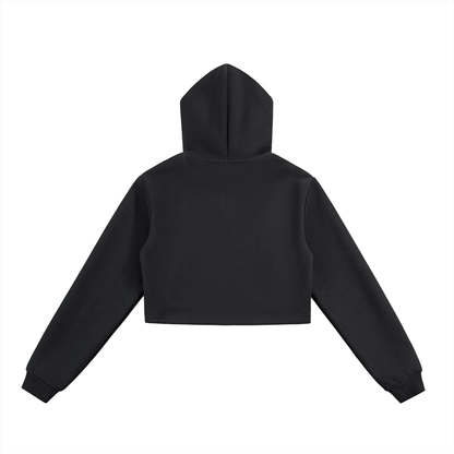 Essential Cropped Zip-Up Hoodie - Women's Fit