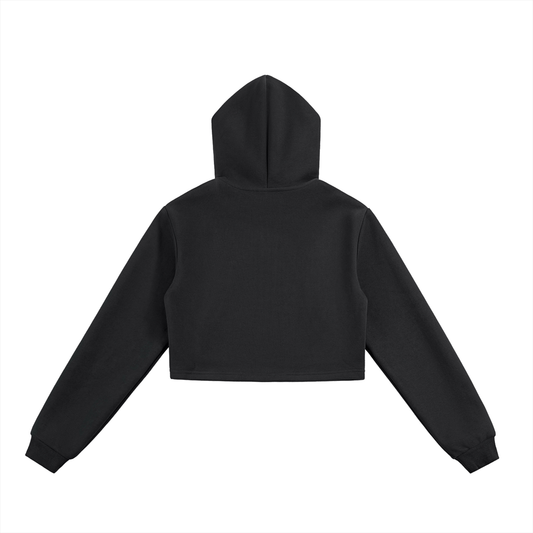 Essential Cropped Zip-Up Hoodie - Women's Fit