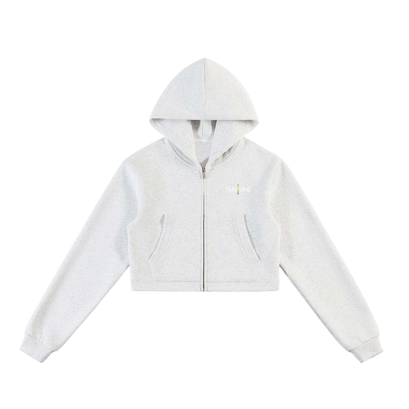 Essential Cropped Zip-Up Hoodie - Women's Fit