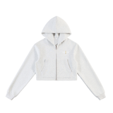 Essential Cropped Zip-Up Hoodie - Women's Fit