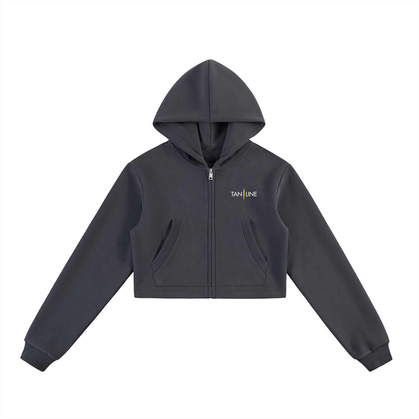 Essential Cropped Zip-Up Hoodie - Women's Fit